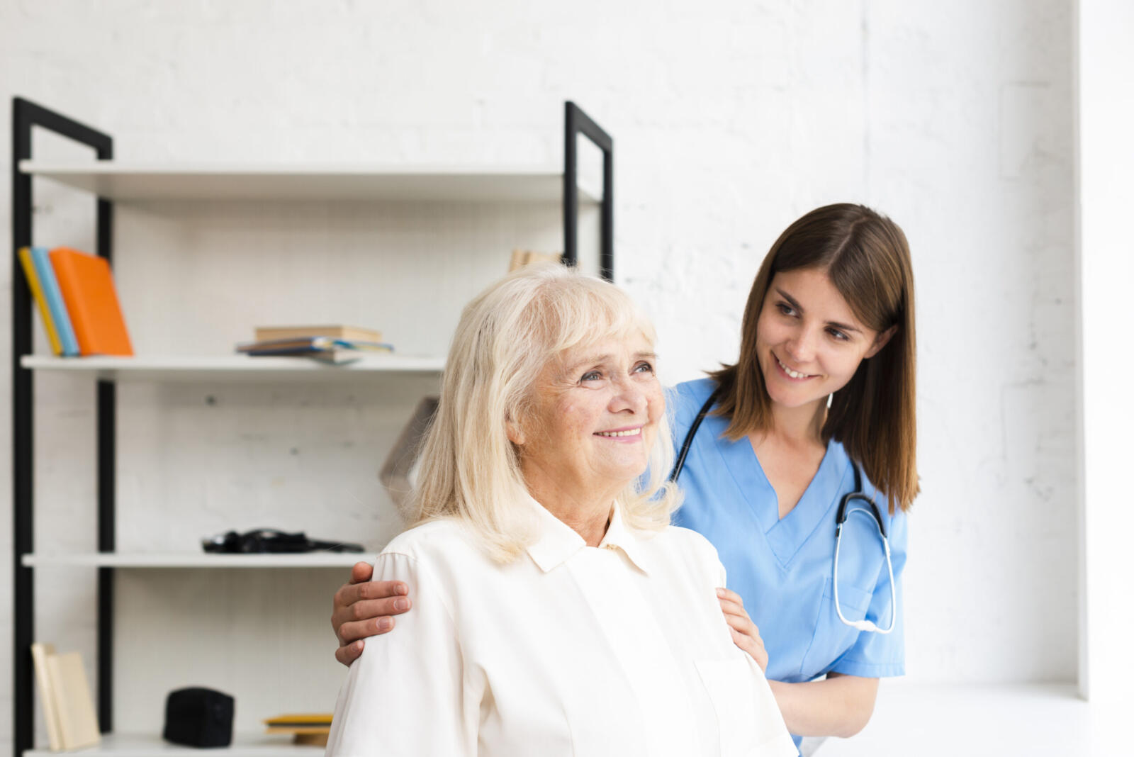 nurse-old-woman-looking-window